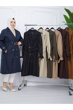 ترنچکت حجاب طوسی زنانه پلی استر RACE FASHİON - کد 850410536