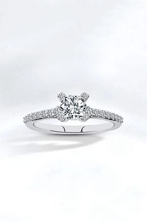 انگشتر جواهر سفید زنانه زیرکن Karem Jewellery - کد 888341929