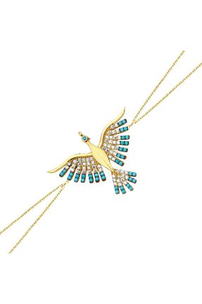 دستبند نقره رنگی زنانه 925 عیار Kayra Mücevher - کد 877376615