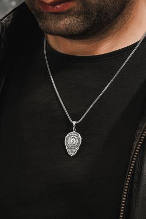 گردنبند نقره سبز مردانه 925 عیار OSMANLI GÜMÜŞ - کد 888742032