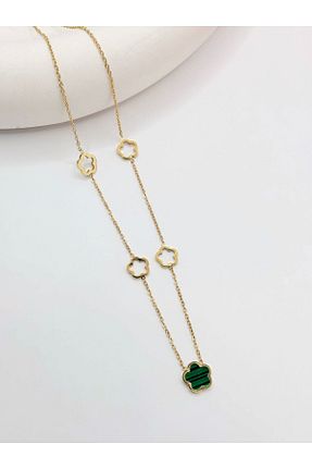 گردنبند استیل ( فولاد ) طلائی زنانه استیل ضد زنگ Swan Jewelry - کد 888350142