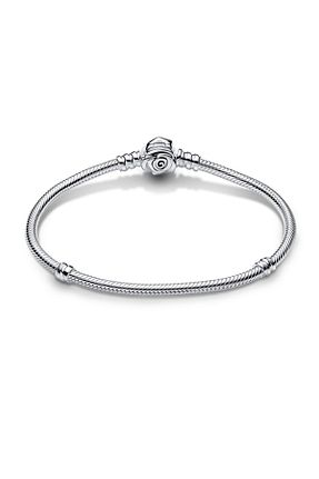 دستبند نقره بژ زنانه 925 عیار Pandora - کد 820050908