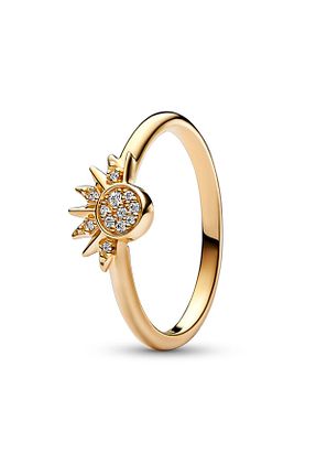 انگشتر نقره زرد زنانه زیرکن Pandora - کد 721608301