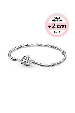دستبند نقره بژ زنانه 925 عیار Pandora - کد 242306870