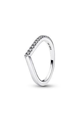 انگشتر نقره نارنجی زنانه زیرکن Pandora - کد 376386152