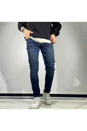 شلوار جین آبی مردانه پاچه تنگ higo - کد 888369309
