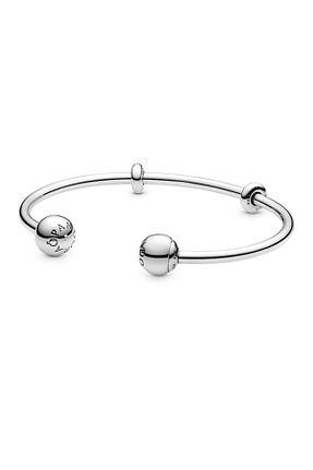 دستبند نقره زنانه 925 عیار Pandora - کد 793689838