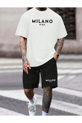 ست بالاتنه و پائین تنه اسپرت سفید مردانه DAXİS Sportwear Company - کد 888745926