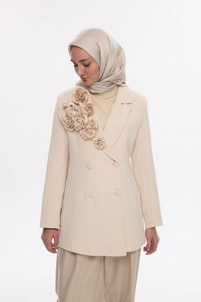 روسری سفید پنبه پلی استر MİRSOY SCARF - کد 888367397