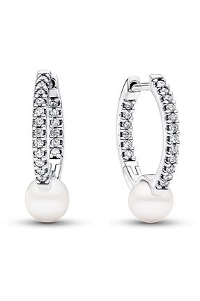 گوشواره نقره سفید زنانه 925 عیار Pandora - کد 808028299