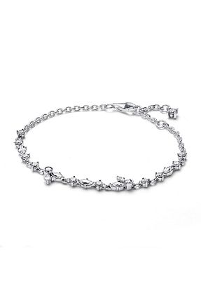 دستبند نقره نارنجی زنانه 925 عیار Pandora - کد 688825901