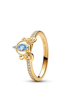 انگشتر نقره آبی زنانه زیرکن Pandora - کد 794235388