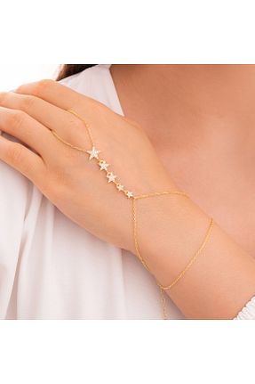 دستبند نقره زرد زنانه 925 عیار Demircan Jewelry - کد 888381315