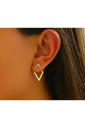 گوشواره استیل (فولاد) طلائی استیل (فولاد) KÜP AKSESUAR - کد 888386323