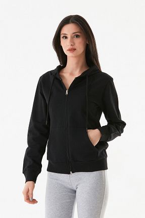 سوئیشرت مشکی زنانه ساده Fullamoda - کد 750502645