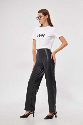 ساق شلواری مشکی زنانه فاق بلند Miss couture - کد 860031733