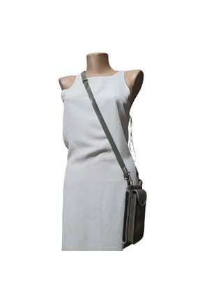 کیف دوشی طوسی زنانه چرم خالص semiramis - کد 888409729