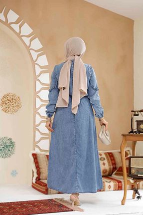 لباس حجاب آبی زنانه رگولار Neva Style - کد 888411070