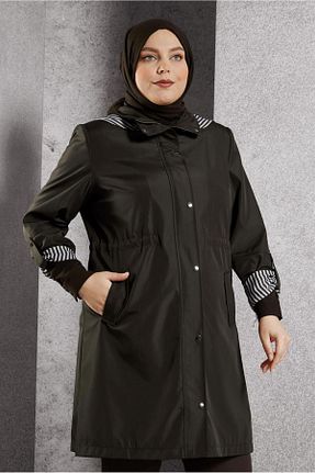 ترنچکت قهوه ای زنانه پلی استر Alvina - کد 888983365