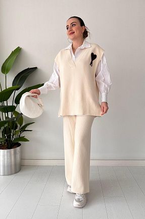 لباس بژ زنانه تریکو MaziButik - کد 888454867