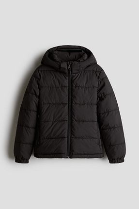 پالتو پشمی مشکی بچه گانه پارچه H&M - کد 884904013
