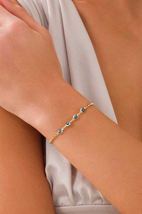 دستبند طلا زرد زنانه 14 عیار ZEYNEPLİ GOLD - کد 888805751
