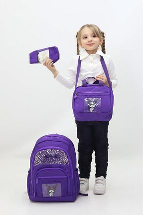کیف مدرسه بنفش بچه گانه پارچه ای Probag - کد 925425291