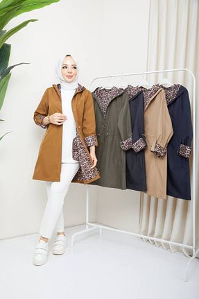 ترنچکت حجاب سرمه ای زنانه پلی استر RACE FASHİON - کد 850278209