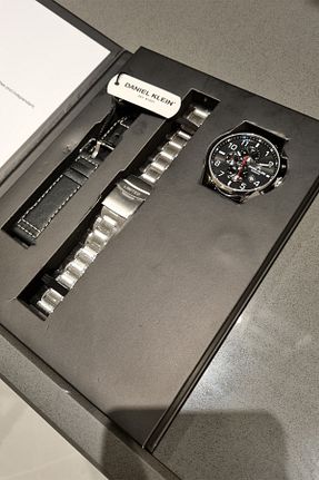 ساعت مچی مشکی مردانه 44 میلی متر Daniel Klein - کد 886689702