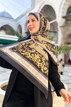 شال مشکی زنانه پلی ساتن Sultan - کد 888507885
