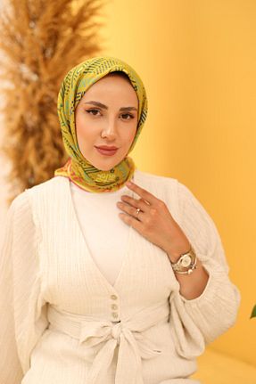 روسری آبی پنبه ای Silk Home - کد 888520702