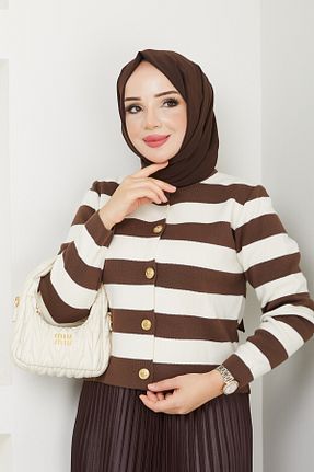 رویه قهوه ای زنانه مخلوط پلی استر Miraydın Butik - کد 869043770
