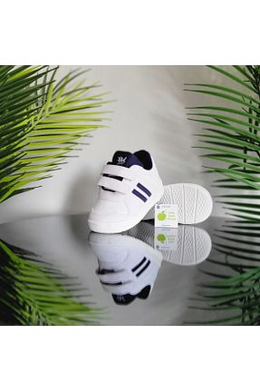 کفش اسنیکر سفید بچه گانه چسبی elma bebe - کد 834263202