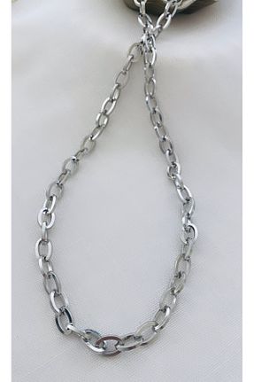 گردنبند استیل ( فولاد ) طوسی زنانه استیل (فولاد) VNS Accessories - کد 888561928