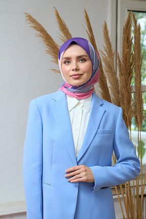 روسری صورتی پنبه پلی استر İpekhan - کد 832756560