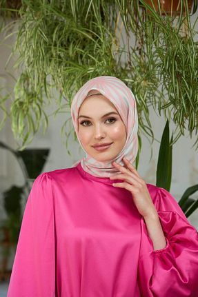 روسری صورتی پنبه پلی استر İpekhan - کد 832758406