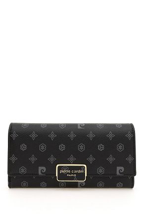 کیف پول مشکی زنانه ابعاد بزرگ Pierre Cardin - کد 885919911