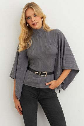بلوز طوسی زنانه ساده Cool & Modest - کد 887542752