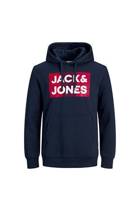 سوئیشرت سرمه ای مردانه ساده Jack & Jones - کد 72738429