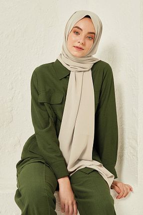 شال بژ زنانه Medine İpeği Levidor - کد 135967114