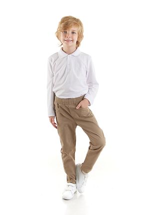 شلوار قهوه ای بچه گانه پنبه ای Ahengim Kids - کد 888994938