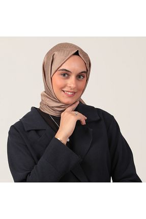 شال قهوه ای زنانه ابریشم ipekistanbul - کد 888639003