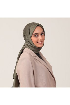 شال خاکی زنانه ابریشم ipekistanbul - کد 888639251