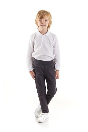 شلوار طوسی بچه گانه پنبه ای Ahengim Kids - کد 889049454