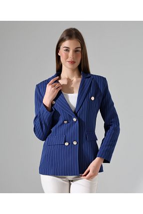 کت بلیزر سرمه ای زنانه مخلوط پلی استر Female Clothing - کد 888649438