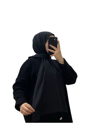 شال مشکی زنانه پنبه ای LOSYANA - کد 888645351