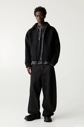 کت مشکی مردانه رگولار Pull & Bear - کد 888649690