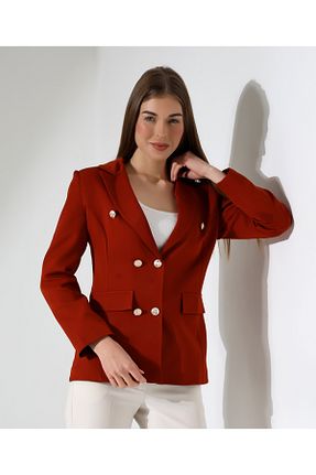 کت بلیزر نارنجی زنانه مخلوط پلی استر Female Clothing - کد 888650592