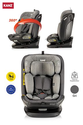 صندلی خودرو طوسی Kanz - کد 889619198