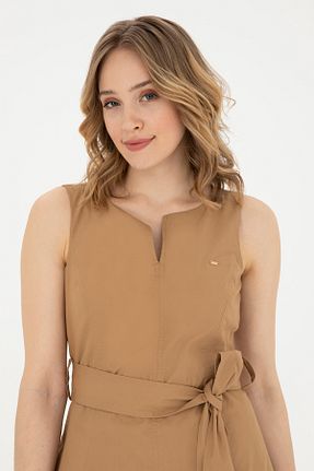 لباس بژ زنانه بافتنی U.S. Polo Assn. - کد 888654000
